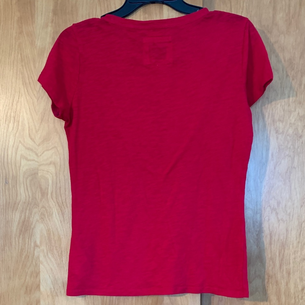 Abercrombie & Fitch redhot T white sequin Graphic 'FITCH 1892' size S - Picture 5 of 5